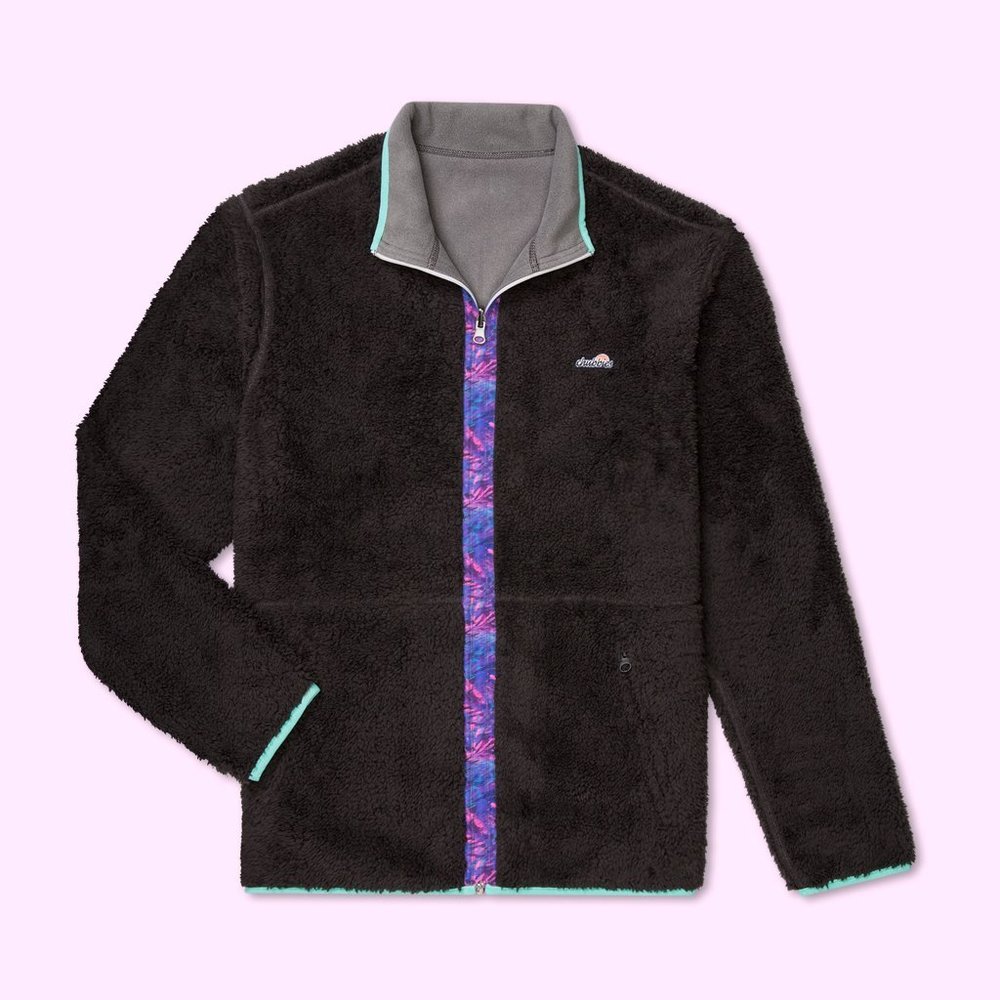 chubbies "The Reinhardt"  Zip Sherpa Jacket Large